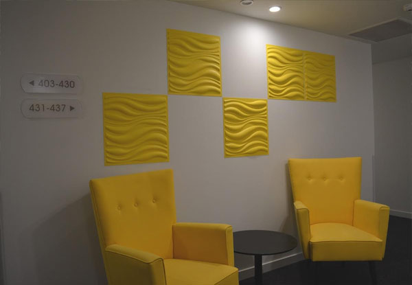 $79 for a 12-Pack of 3D WallArt Panels - Waves Design