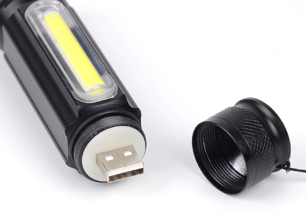 Multifunctional USB Rechargeable Torch - Option for Two Available