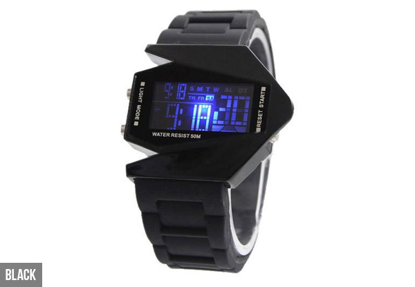 50-Metre Water Resistant Digital Watch - Two Colours Available with Free Delivery