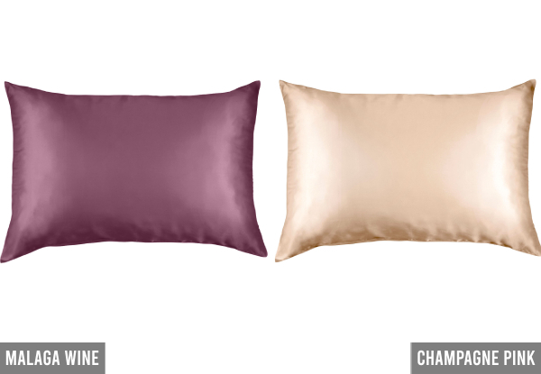 Dual-Sided Pure Silk Pillowcase - 10 Colours Available