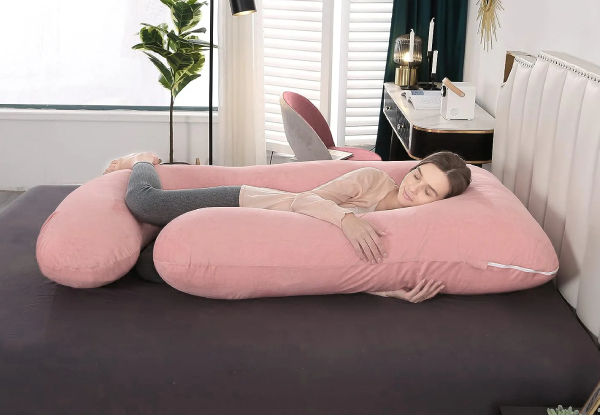 U-Shape Pregnancy Full Body Pillow - Available in Two Colours