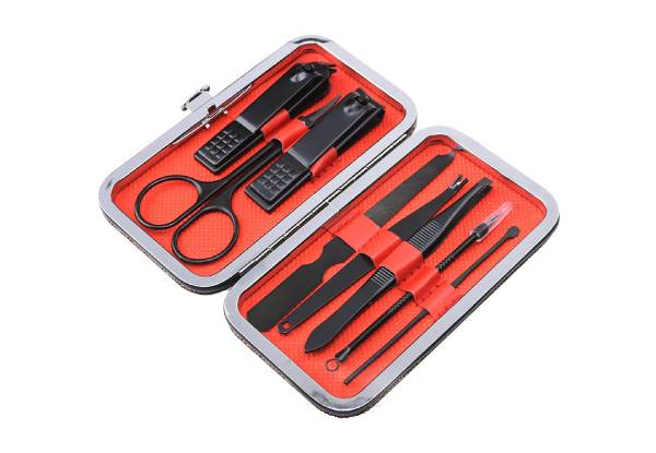 Eight-in-One Stainless Steel Professional Pedicure Clipper Set