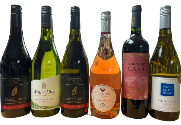 Six Bottles of Red & White Wines