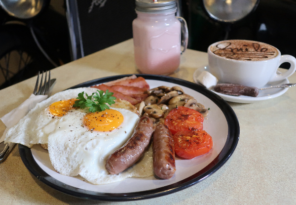 Two Breakfast Mains & Two Regular Teas, Coffees or Milkshakes for Two People - Option for Four People