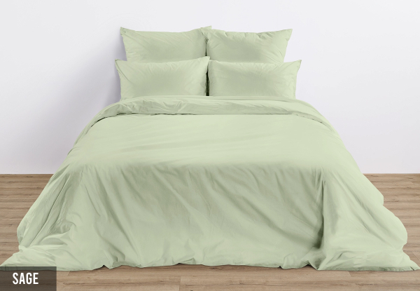 Winkl Cotton Tencel Duvet Cover Set - Available in Five Colours & Three Sizes