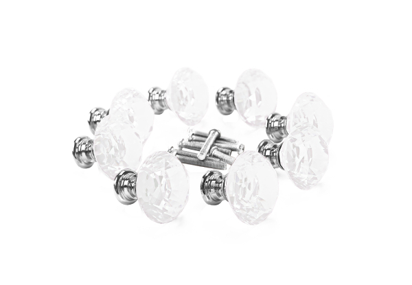 10-Piece Drawer & Cabinet Knobs - Available in Two Colours, Two Sizes & Option for 16-Piece