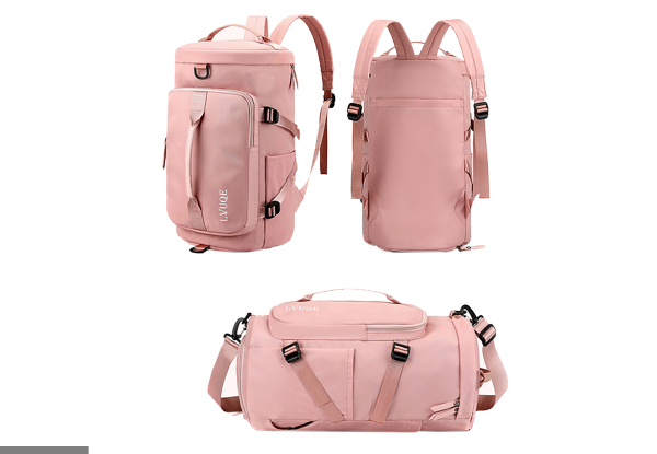 Travel Duffle Backpack with Shoes Compartment & Wet Pocket - Five Colours Available