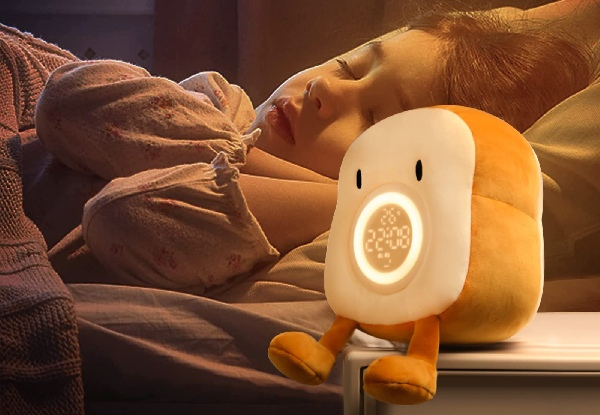 Plush Toy Night Light Alarm Clock for Kids