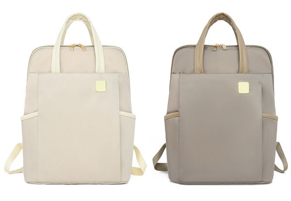 Laptop Backpack with Luggage Strap - Available in Four Colours