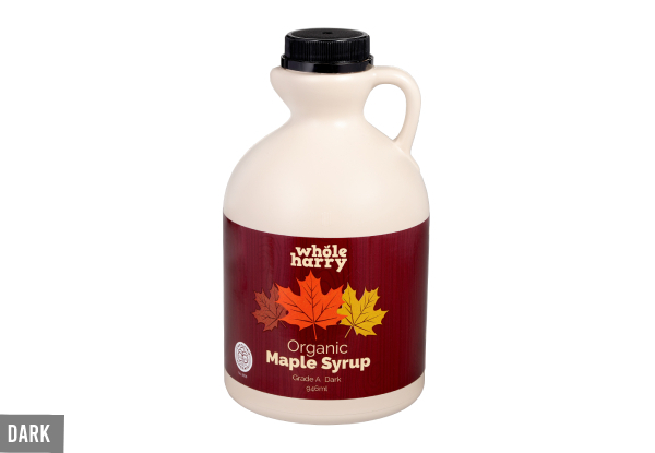 Whole Harry Maple Syrup 946ml - Two Options Available