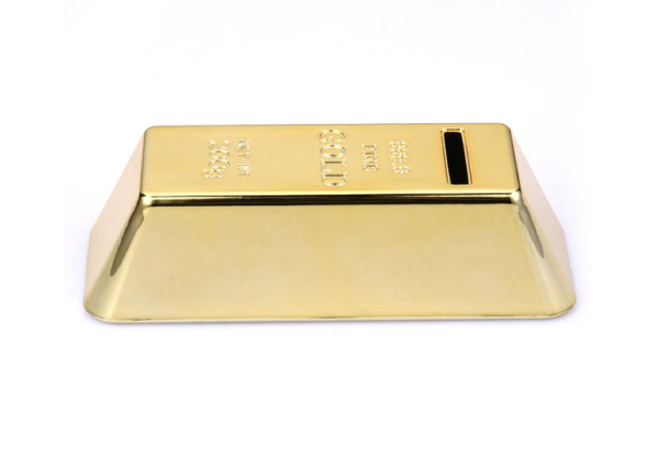 Golden Brick Money Box - Three Sizes Available