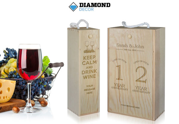 Personalised Glassware & Wine Boxes - Nine Options Available