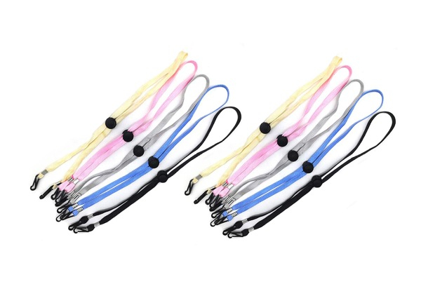 10-Piece Adjustable Lanyards for Face Mask