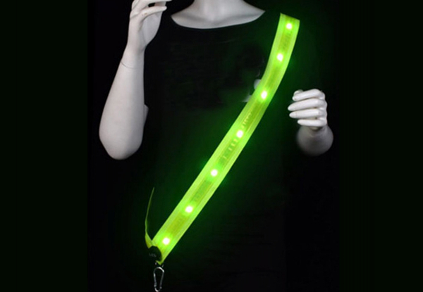 Reflective LED Belt with Three Light Modes - Available in Two Styles & Option for Two-Piece