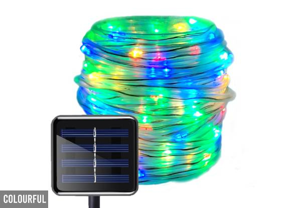 12M 100 LED Solar Garden Waterproof Fairy String Lights