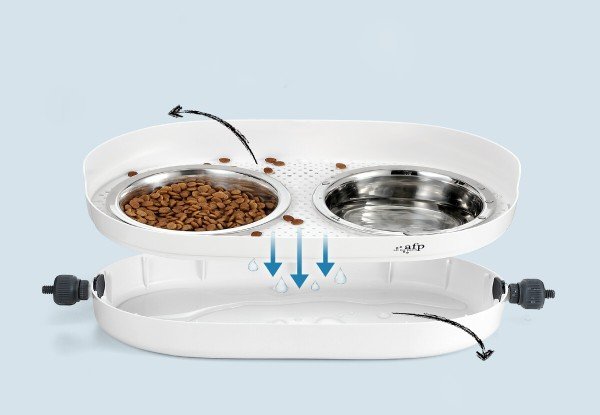 Elevated & Angle Adjustable Double Pet Bowls
