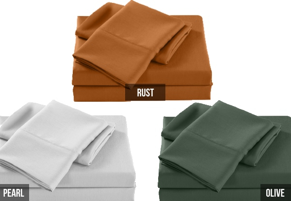 Royal Comfort Bamboo Cooling 2000TC Sheet Set - Five Sizes & 15 Colours Available