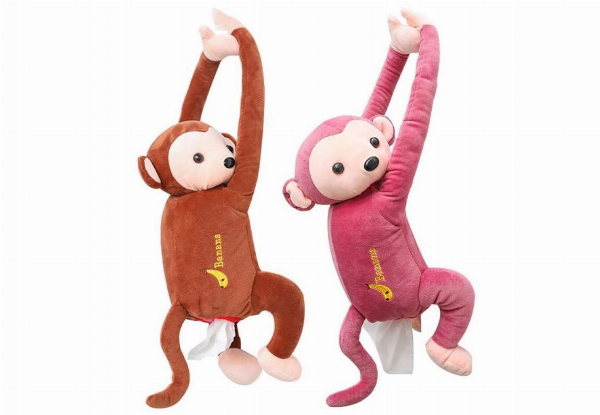 Monkey Tissue Holder - Two Colours Available with Free Delivery