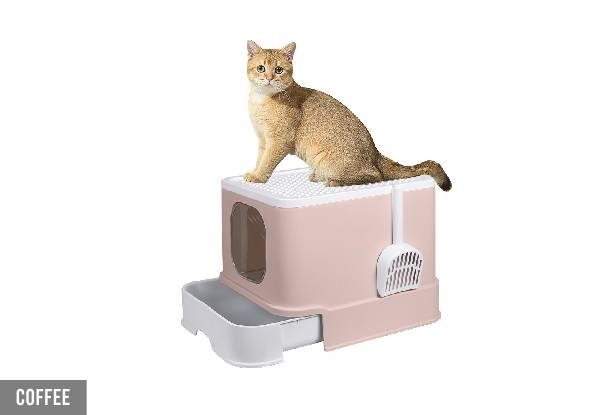 PaWz Fully Enclosed Cat Litter Box - Four Colours Available