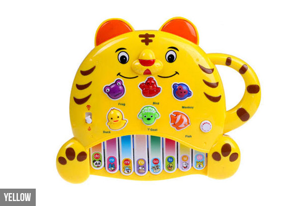 Kids' Musical Tiger Piano - Three Colours Available