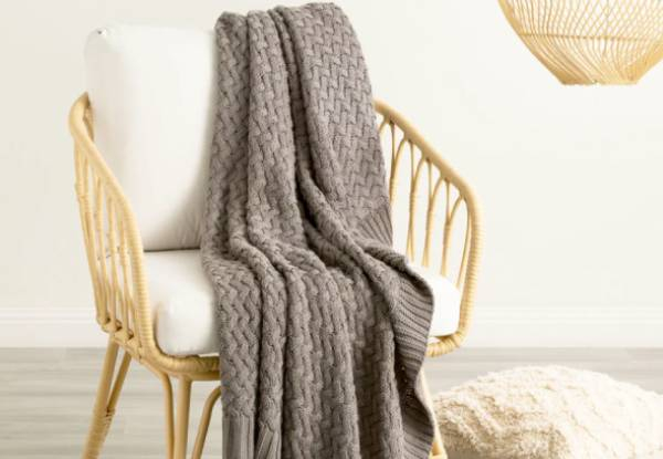Renee Taylor Lenni Cotton Knitted Throw - Six Colours Available