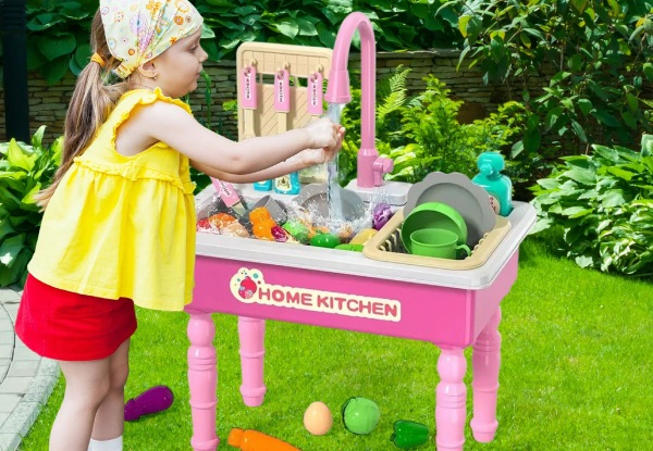 Kid's Kitchen Sink Toy Set - Two Colours Available