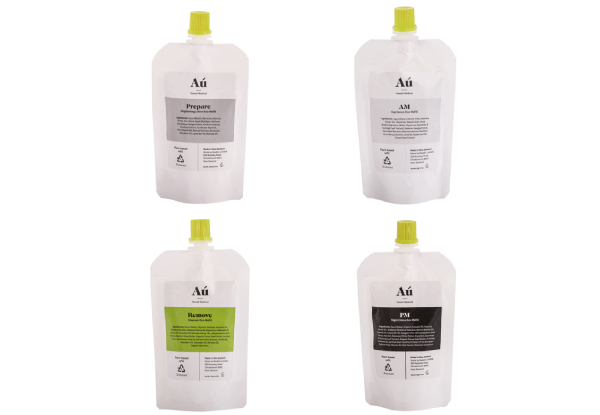 Au Natural Skincare Range in a Plant-Based Refill Package - Five Options Available
