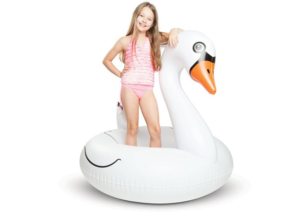 Big Mouth Giant White Swan Pool Float with Free Delivery