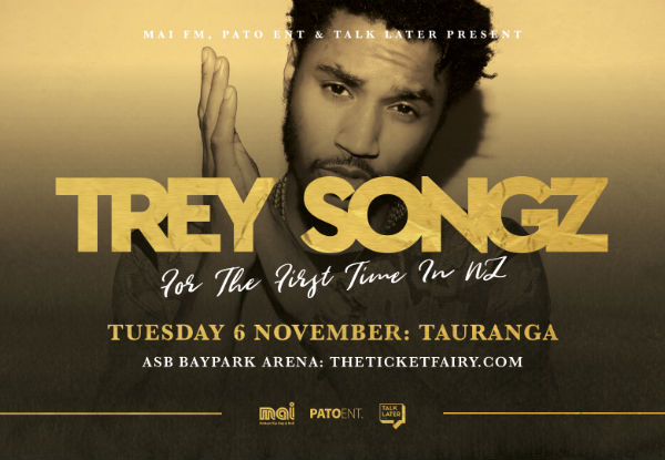 Two GrabOne Exclusive GA tickets to Trey Songz - For The First Time In NZ Tour at ASB Baypark, Mt Maunganui, 6th November 2018 (Booking & Service Fees Apply)