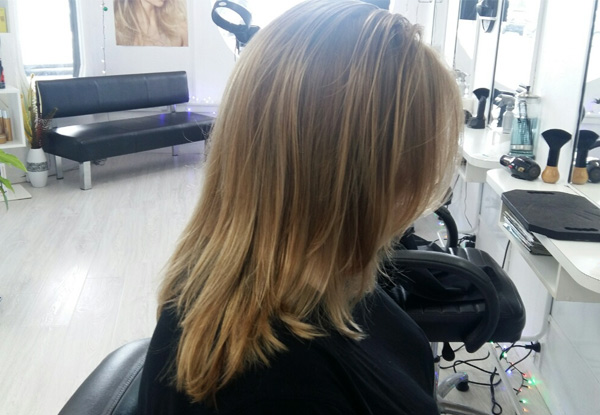 Style Cut, Shampoo, Condition, Head Massage, Blow Dry with Return Voucher - Option to incl. Oil Treatment, Blow Wave/GHD Finish, or Half Head of Foils