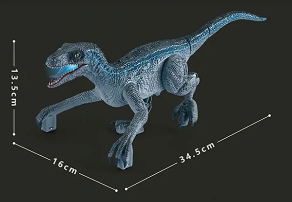 2.4G Remote Control Walking Roaring Dinosaur Toy - Available in Two Colours & Option for Two-Pack