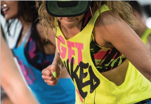 One Fun Zumba Group Fitness Class by an Expert Trainer - Options for Eight, or 16 Classes with Two Locations Available