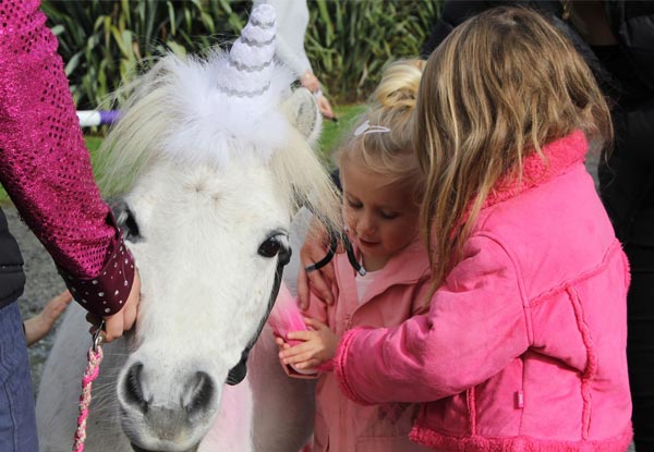 Kids' Pony Party for up to 12 Children incl. Venue Hire, Two Ponies for Pony Rides, Miniature Carriage Rides & Staff Supplied