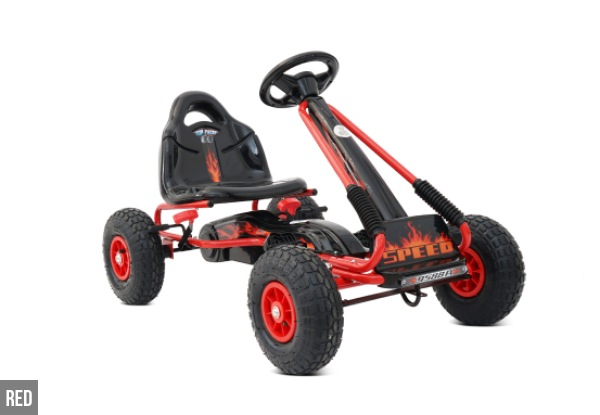 Kids Pedal Go Kart Car with Hand Brake - Three Colours Available