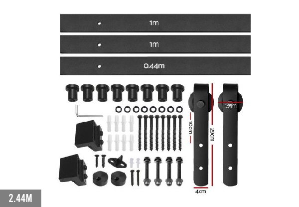 Sliding Barn Door Hardware Track Set - Three Sizes Available