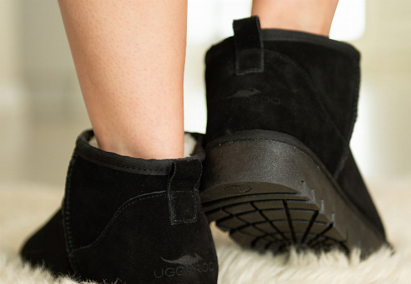 Uggaroo Women's Lucie Mini Platform Slipper Boots - Available in Two Colours & Three Sizes