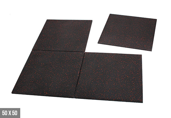 Heavy Duty Rubber Fitness Floor Mats - Two Sizes Available