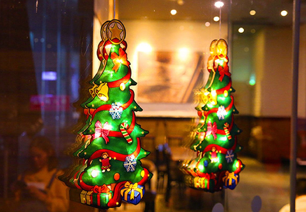 Christmas Window Silhouette Lights - Three Styles & Option for Two-Pack Available