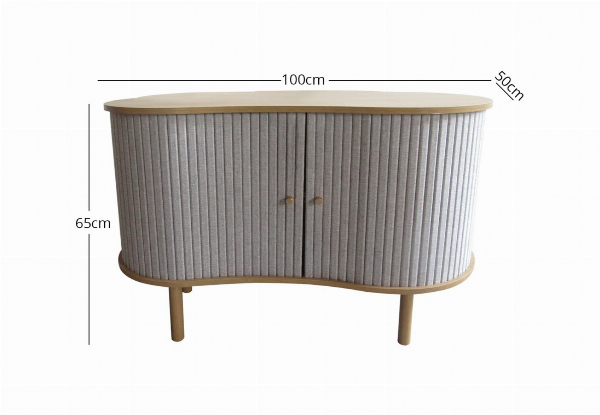 Ayla Tambour Buffet Sideboard Table