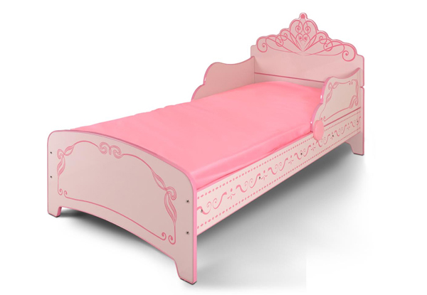 Princess Crown Kids Bed Frame • GrabOne NZ