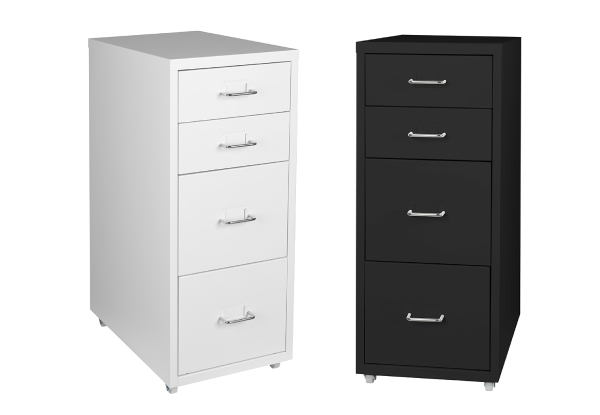 Levede Four-Drawer Office Storage Cabinet - Two Colours Available