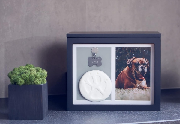 Personalised Wooden Memorial Dog Urn