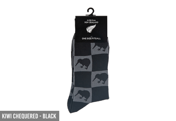 Three-Pack of Kiwi-Themed Business Socks - Eight Styles Available