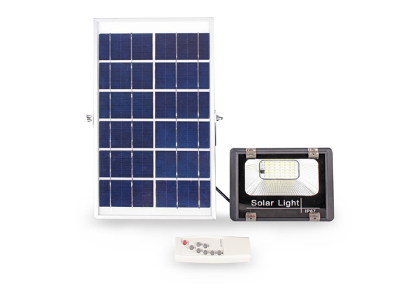 36-LED Outdoor Solar-Powered Flood Light with Remote Control - Option for Two