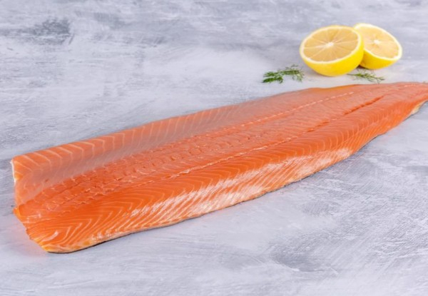Two Premium Export Grade Quality Salmon Sides (1-1.3kg per Side)