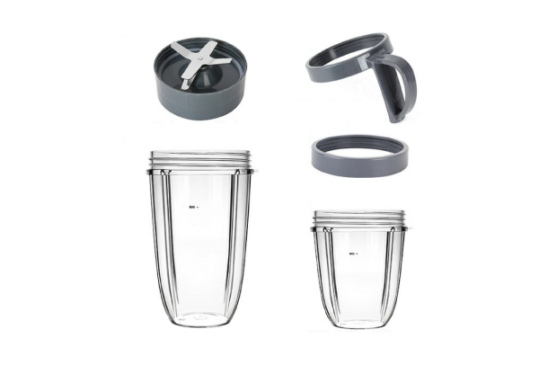 Five-Piece Juicer Cups & Blade Set Compatible with NutriBullet 900W/600W