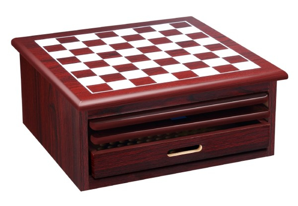 15-in-1 Wooden Chess Board Game Set