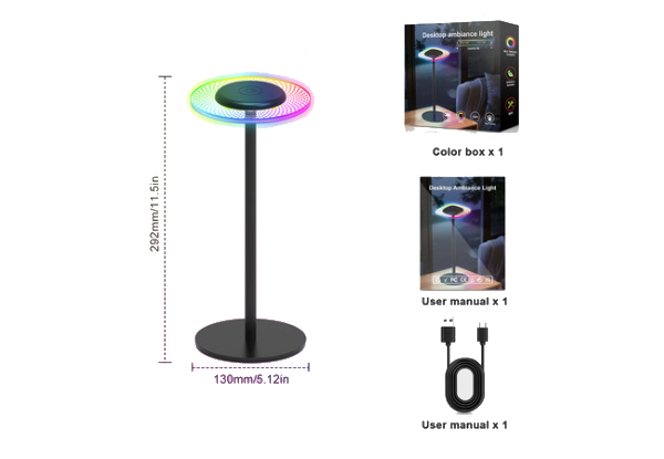 Rechargeable Cordless RGB LED Table Lamp