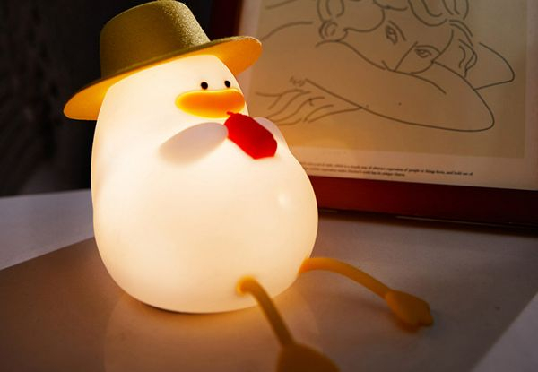 Silicone Duck Night Light- Option for Two-Pack