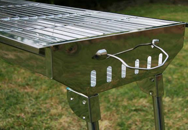 Stainless Steel Charcoal BBQ & Grill Set